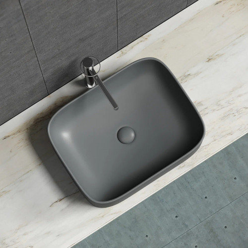 Раковина-чаша Ceramicanova Element 51 CN6052MDH Темный антрацит матовый фарфор накладная