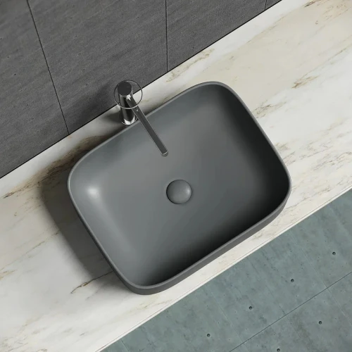 Раковина-чаша Ceramicanova Element 51 CN6052MDH Темный антрацит матовый фарфор накладная