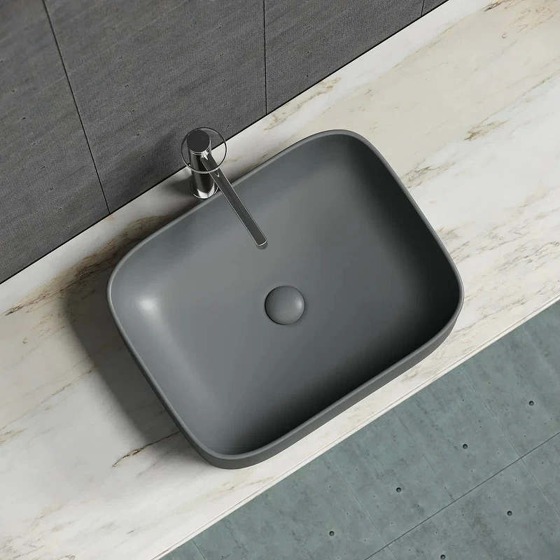 Раковина-чаша Ceramicanova Element 51 CN6052MDH Темный антрацит матовый фарфор накладная