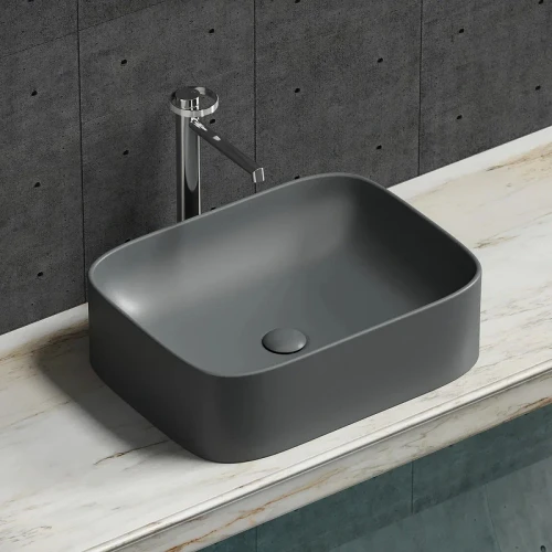 Раковина-чаша Ceramicanova Element 51 CN6052MDH Темный антрацит матовый фарфор накладная