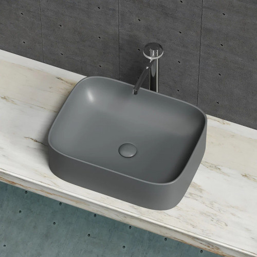 Раковина-чаша Ceramicanova Element 51 CN6052MDH Темный антрацит матовый фарфор накладная