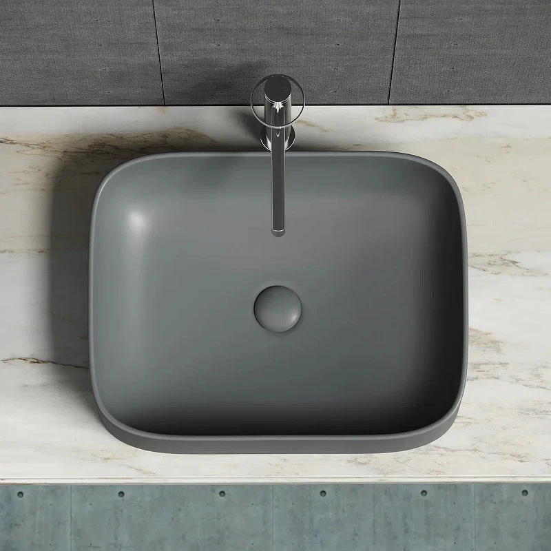 Раковина-чаша Ceramicanova Element 51 CN6052MDH Темный антрацит матовый фарфор накладная