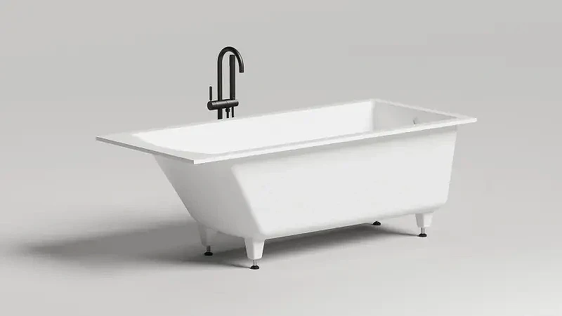 Ванна из искусственного камня Salini Cascata 170х70 104423M цвет Белый матовый