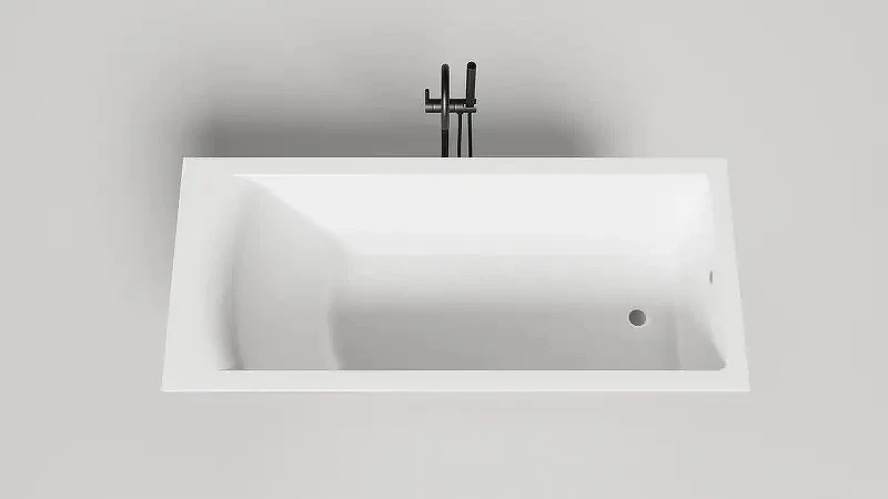 Ванна из искусственного камня Salini Cascata 170х70 104423M цвет Белый матовый