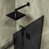 Шторка на ванну Maybah Glass MGV-82-6у 800x1400 в узком профиле Черный стекло графитовое