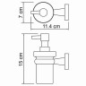 Дозатор для жидкого мыла WasserKRAFT Lippe K-6599 Хром