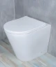 Унитаз Gid Cortado TRS-263 62211Y приставной цвет Белый с сиденьем Микролифт