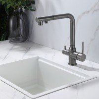 Смеситель для кухни Abber Emotion AF8814NG Никель латунь