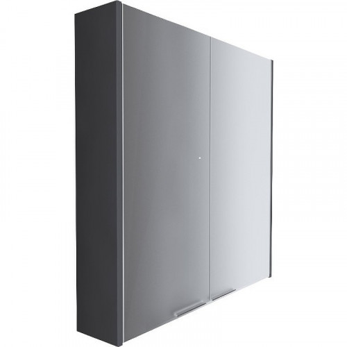 Зеркальный шкаф 1MarKa Gaula 60 У92541 Графит матовый МДФ / ЛДСП, стекло