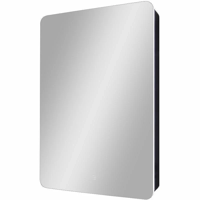 Зеркальный шкаф Континент Eltoro black LED 56 L МВК116 с подсветкой Черный