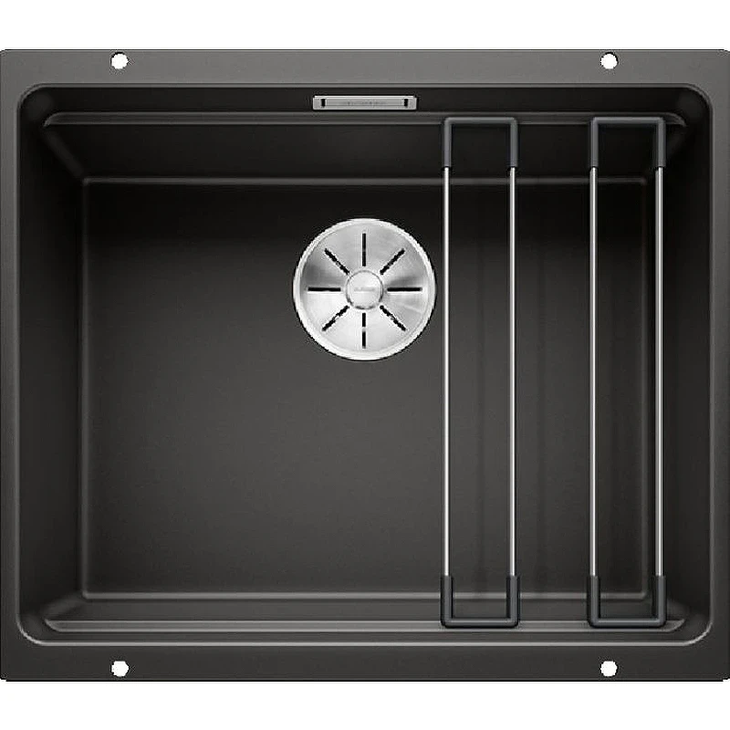 Кухонная мойка Blanco Etagon 500-U 525887 Черная искусственный камень (литьевой мрамор) встраиваемый