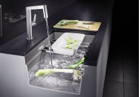Кухонная мойка Blanco Etagon 500-U 525887 Черная искусственный камень (литьевой мрамор) встраиваемый