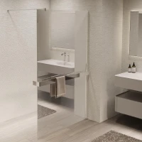 Душевая перегородка Vincea Walk in 90 VSW-1HR900MR профиль цвет Хром стекло зеркальное