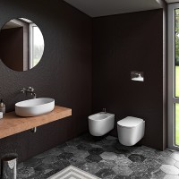 Унитаз Kerasan Nolita 531430 подвесной Белый матовый без сиденья фарфор подвесной