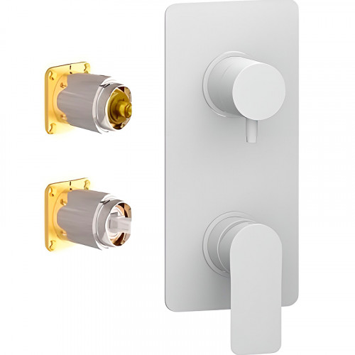 Смеситель для душа Remer Infinity I93KBBO Белый матовый латунь встраиваемый