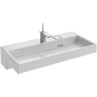 Раковина Jacob Delafon Terrace 100 EXC112-00 без подсветки фарфор подвесная, полувстраиваемая