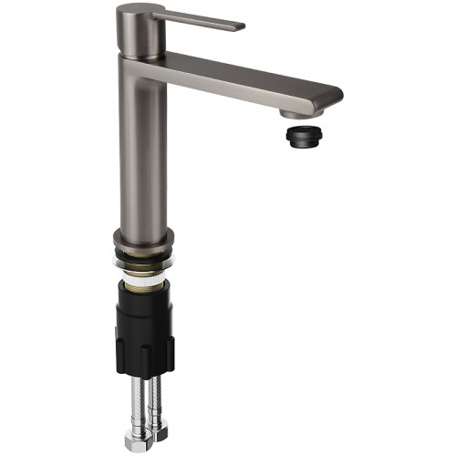 Смеситель для раковины Kaiser Serio 05311-15 Вороненая сталь латунь