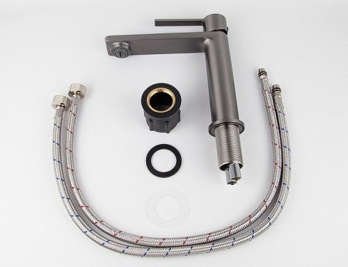 Смеситель для раковины Kaiser Serio 05311-15 Вороненая сталь латунь