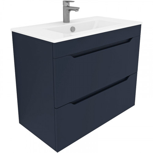 Тумба под раковину Aquanet Практика 80 330460 подвесная Маренго МДФ / ЛДСП