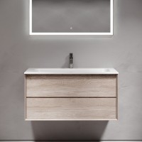 Тумба под раковину Sancos Marmi 2.0 100 MR2.0100EG подвесная Дуб галифакс натуральный МДФ / ЛДСП