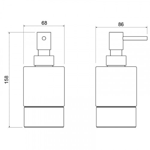 Дозатор для жидкого мыла Timo Saona 13239/18 Черное золото