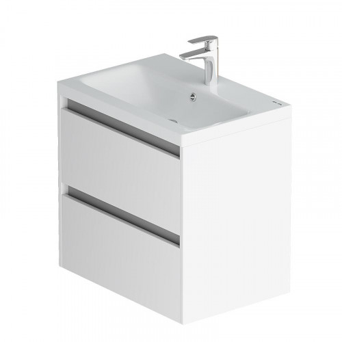 Тумба под раковину AM.PM Pulse 60 M91-FHX0602-WCC0602WG подвесная цвет Белый глянцевый