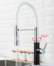 Смеситель для кухни Frap F4452-7 Черный Белый латунь