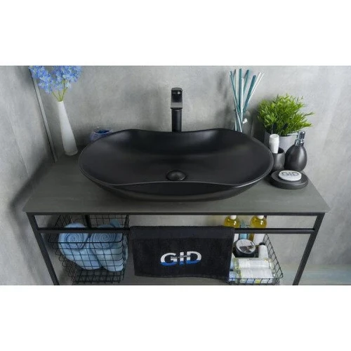 Раковина-чаша Gid Lago Bm9175 66,5 53333 цвет Черный матовый
