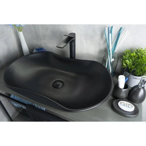 Раковина-чаша Gid Lago Bm9175 66,5 53333 цвет Черный матовый