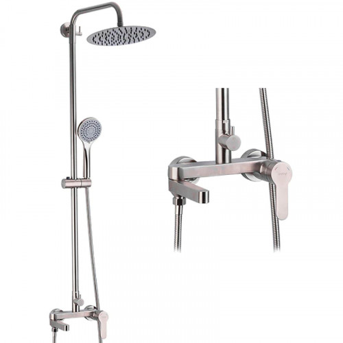 Душевая система Gappo G99-30 G2499-30 Сатин нержавеющая сталь на стену