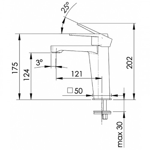 Смеситель для раковины Remer Dream D12 Хром латунь