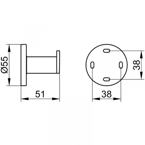 Крючок Keuco Plan 14914070000 Нержавеющая сталь