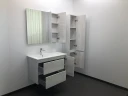 Зеркальный шкаф Comforty Бремен 90 00004142374 Дуб белый МДФ / ЛДСП, стекло