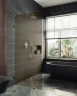 Душевая перегородка Maybah Glass MGD-267-4 990x1950 коннектор стена-стекло Хром глянцевый стекло бронзовое матовое