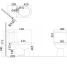 Унитаз компакт Creo Ceramique Project PR1002S+PR1003D+PR1001S с бачком и сиденьем Микролифт