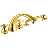 Смеситель на борт ванны Migliore Lady 18850 Золото латунь
