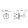 Крючок Vitra Origin A4488436 Черный матовый