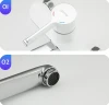 Смеситель для ванны Gappo G03-8 G2203-8 универсальный Белый Хром