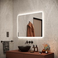 Зеркало Sancos Arcadia 90 AR900 с подсветкой с сенсорным выключателем стекло