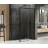 Душевой уголок New Trendy Prime Black 100х90 R D-0317A/D-0129B профиль Черный стекло прозрачное