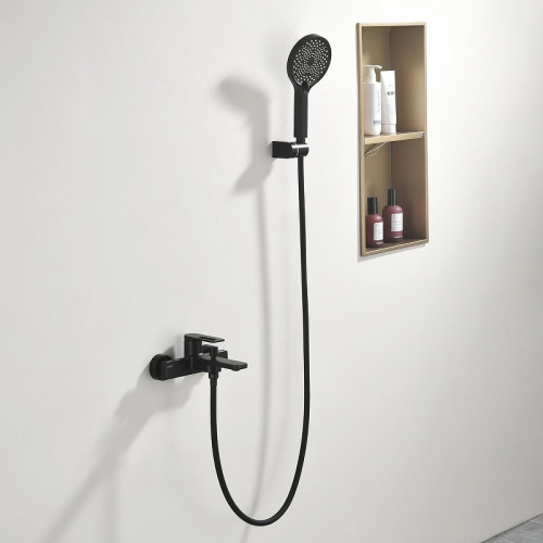 Смеситель для ванны Black&amp;White Gravity GL-9101-MB 9101MB цвет Черный матовый