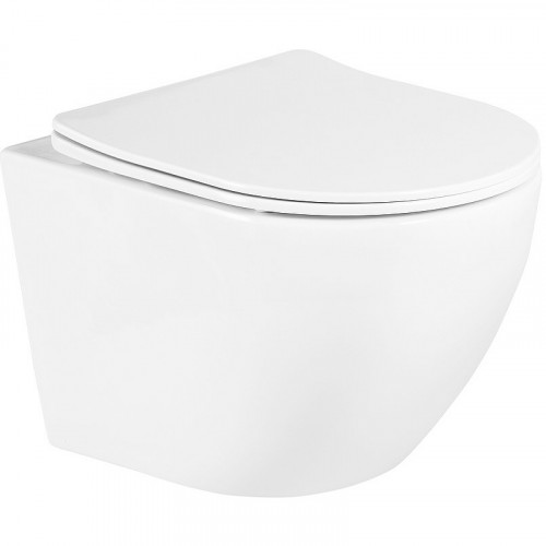 Унитаз BelBagno Uno BB3105CHR/SC подвесной с сиденьем Микролифт фаянс подвесной