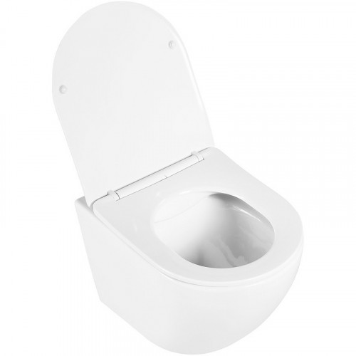 Унитаз BelBagno Uno BB3105CHR/SC подвесной с сиденьем Микролифт фаянс подвесной