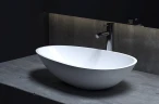 Раковина-чаша Salini Paola 58 101 1101101G Белая глянцевая искусственный камень (литьевой мрамор) накладная