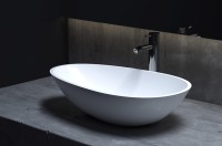 Раковина-чаша Salini Paola 58 101 1101101G Белая глянцевая искусственный камень (литьевой мрамор) накладная