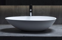 Раковина-чаша Salini Paola 58 101 1101101G Белая глянцевая искусственный камень (литьевой мрамор) накладная