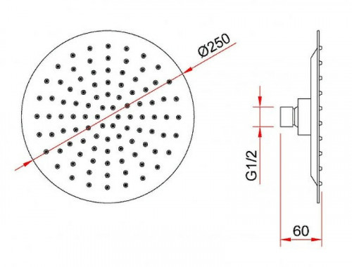 Душевая система Berges Ventas 3R Black 073008 Черная матовая латунь встраиваемый