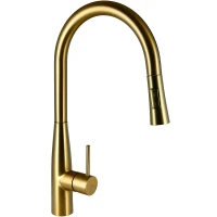 Смеситель для кухни Raiber Graceful RPG-011 Золото матовое латунь