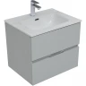 Комплект мебели для ванной Aquanet Алвита New 60 274224 подвесной Серый матовый МДФ / ЛДСП