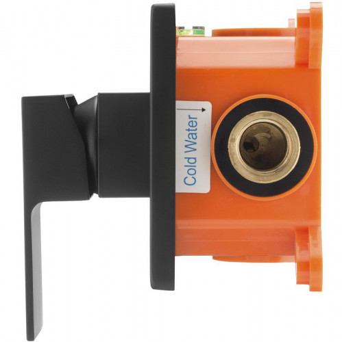 Смеситель для душа Swedbe Platta 5522B Черный матовый латунь встраиваемый